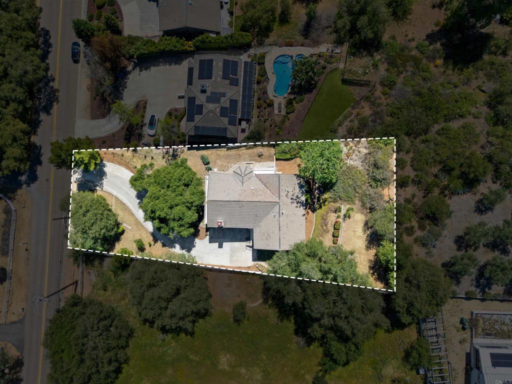 28148 Mountain Meadow Road Escondido, CA 92026 - Photo 48 of 51 an aerial view of house with yard