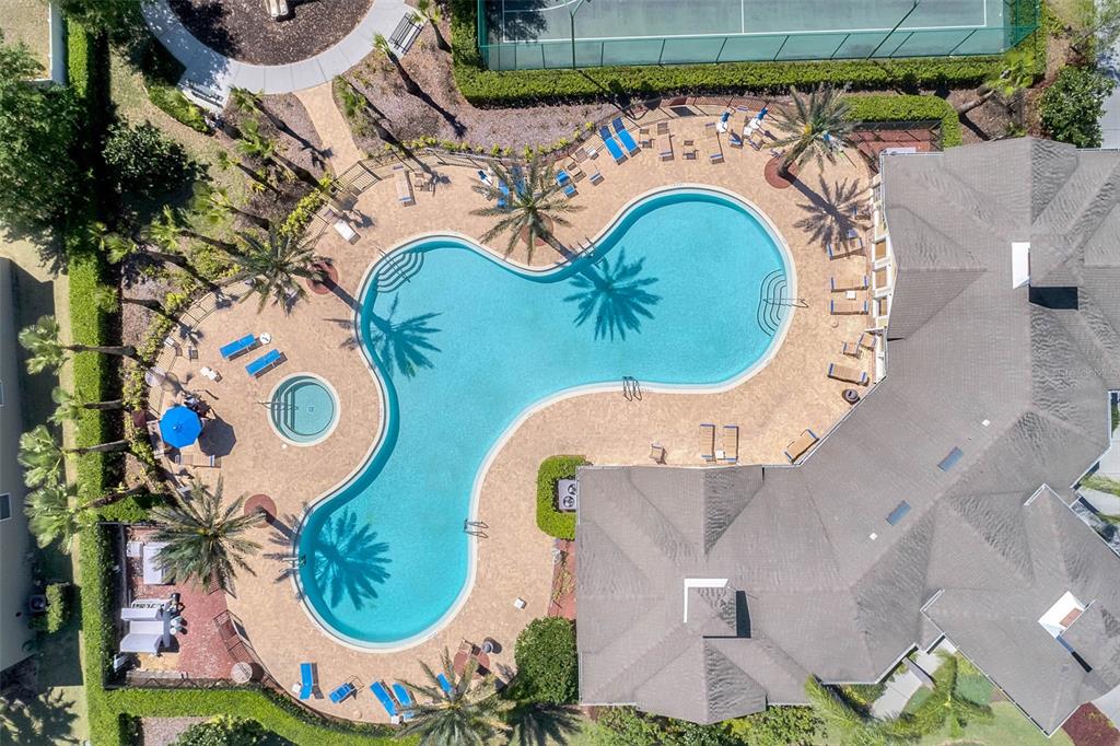 3643 Peaceful Valley Drive Clermont, FL 34711 - Photo 51 of 52 an aerial view of a swimming pool
