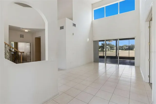 a view of a hallway with closet area