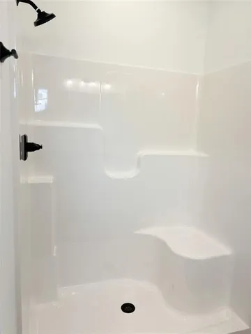 a close up of a bathtub