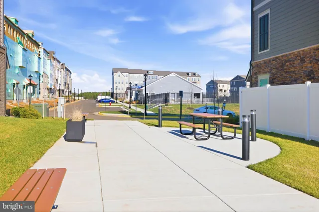 a view of a backyard with large trees