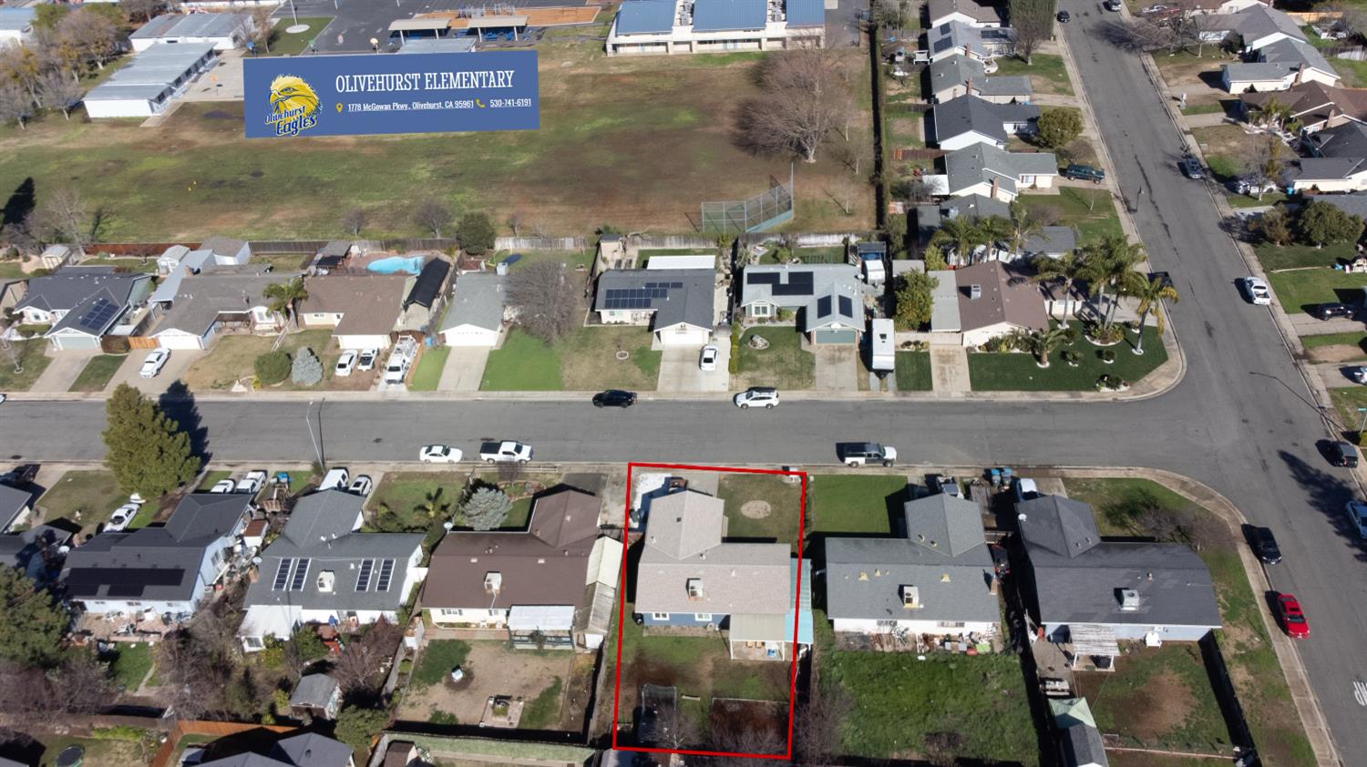 1612 Larry Street Olivehurst, CA 95961 - Photo 13 of 27 an aerial view of residential houses with outdoor space