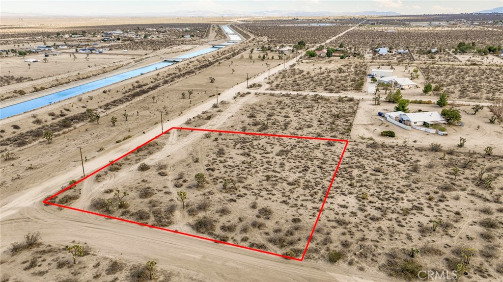 0 La Mesa Road Pinon Hills, CA 92372 - Photo 8 of 15 Red property boundary markers are not to be relied on as exact property lines. Buyer to confirm independently.
