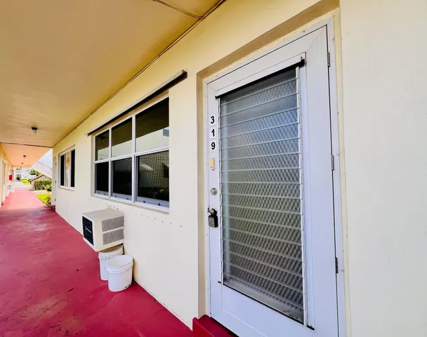a view of front door and porch