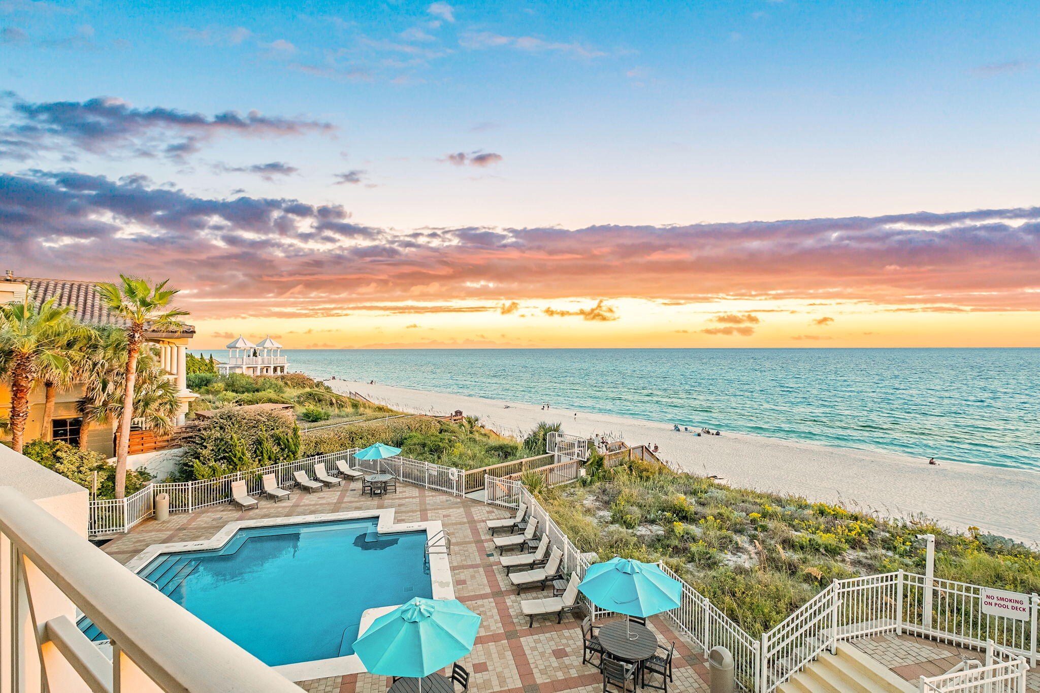 a view of a city from a terrace