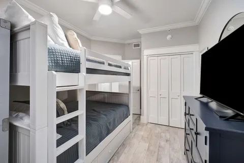 a view of a swimming pool with a lounge chair