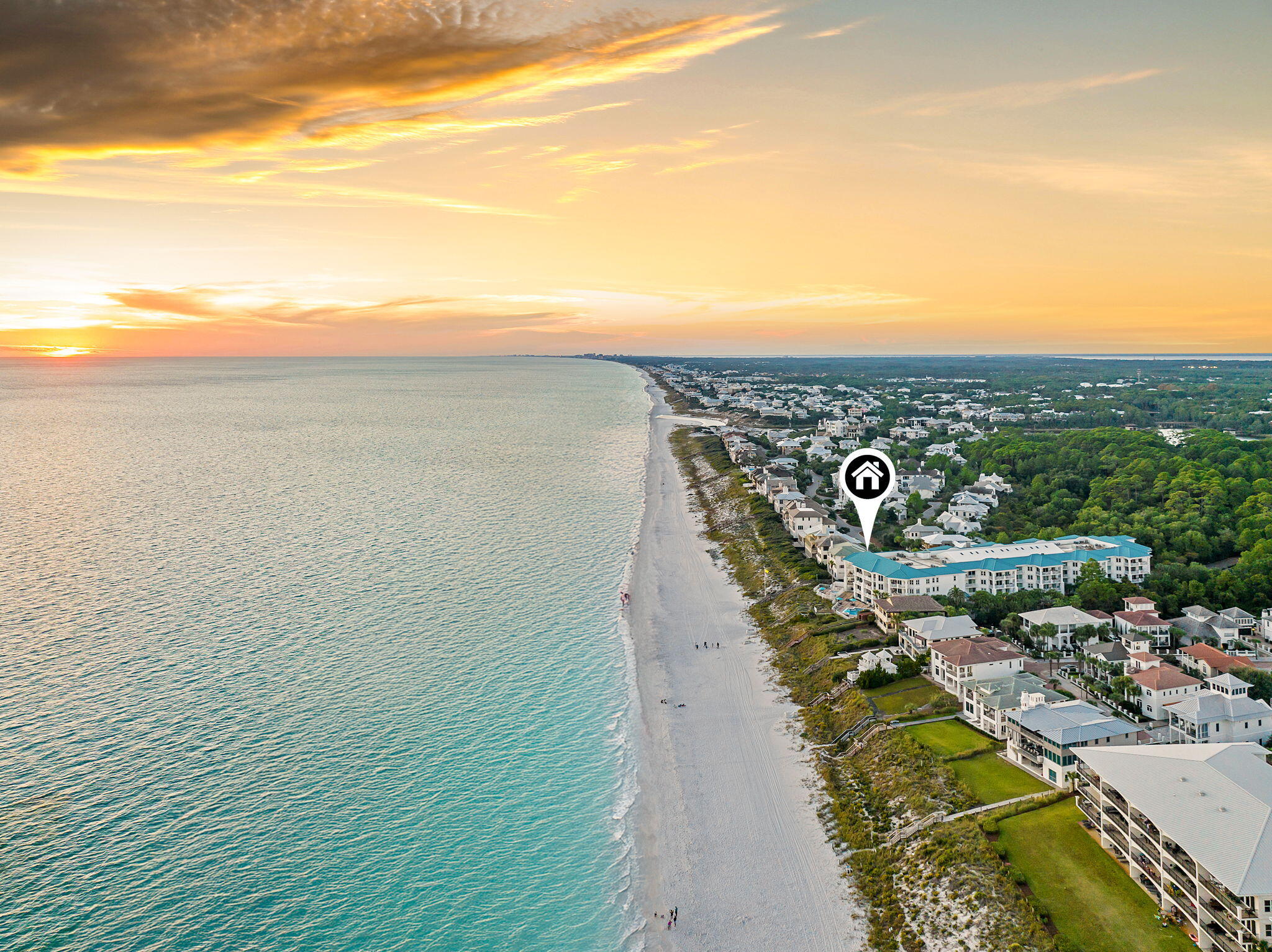 164 Blue Lupine Way, Unit 313 Santa Rosa Beach, FL 32459 - Photo 49 of 57 a view of a city and an ocean view