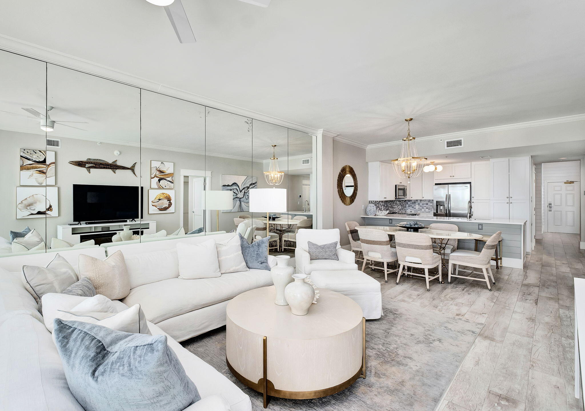 164 Blue Lupine Way, Unit 313 Santa Rosa Beach, FL 32459 - Photo 6 of 57 a living room with furniture and a flat screen tv