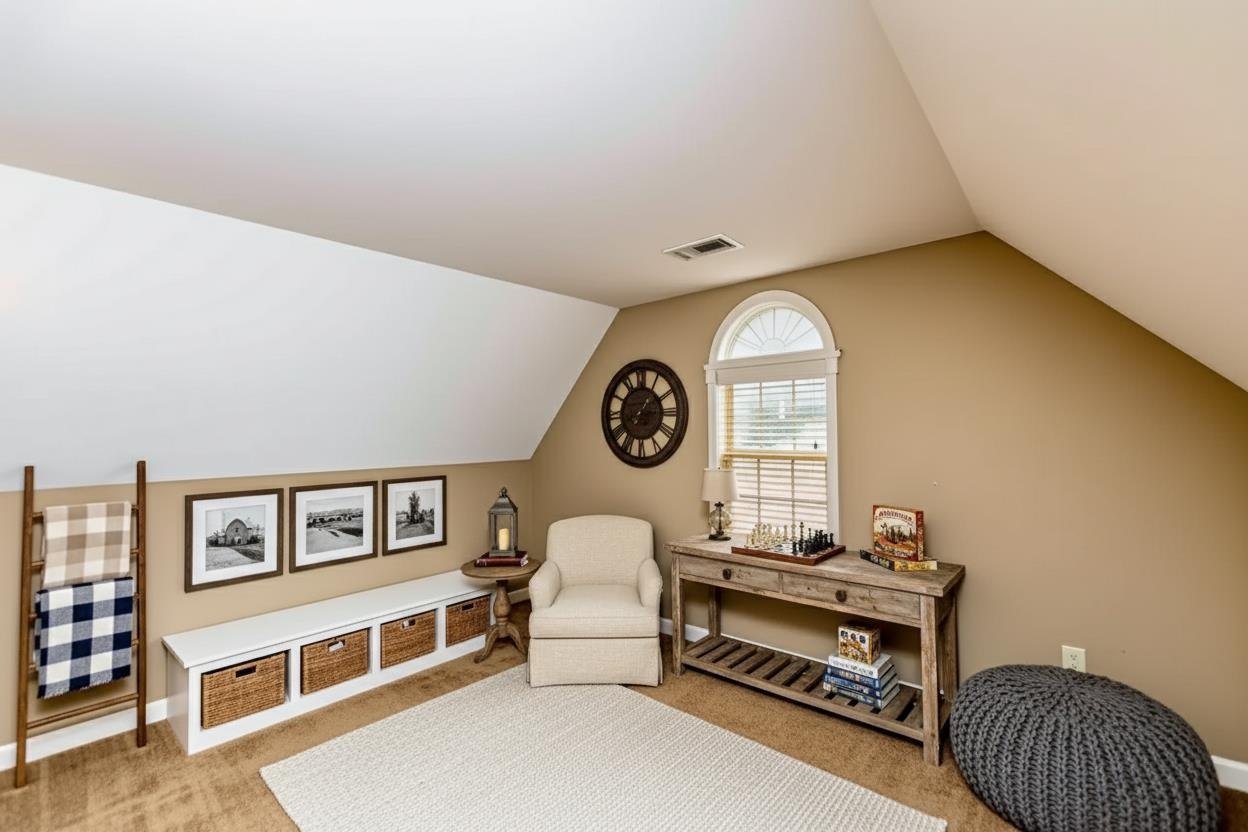 3876 West Union Road Millington, TN 38053 - Photo 9 of 40 Living area featuring vaulted ceiling and carpet