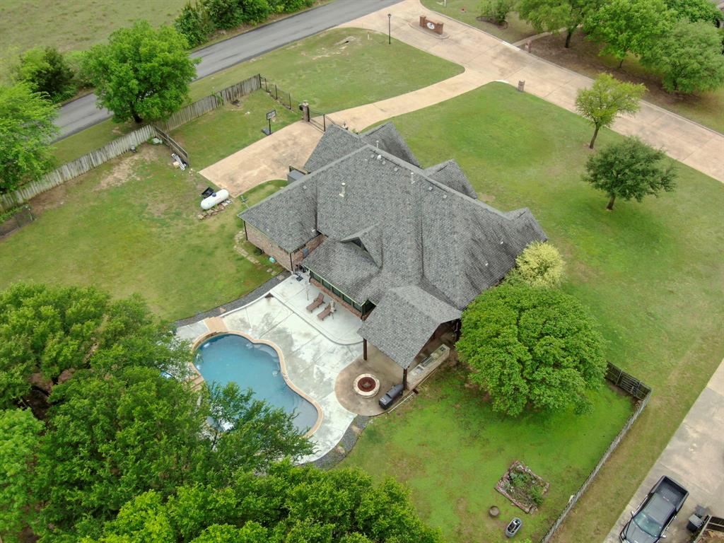 3052 Keri Lane Midlothian, TX 76065 - Photo 39 of 40 an aerial view of a house with a yard basket ball court and outdoor seating
