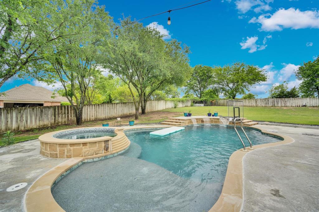 3052 Keri Lane Midlothian, TX 76065 - Photo 5 of 40 a view of a swimming pool with a patio and a yard