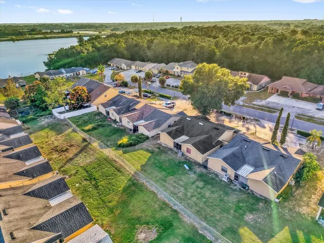 a view of a city with lake view
