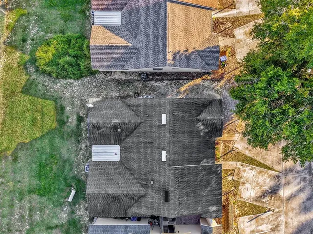 a aerial view of a house
