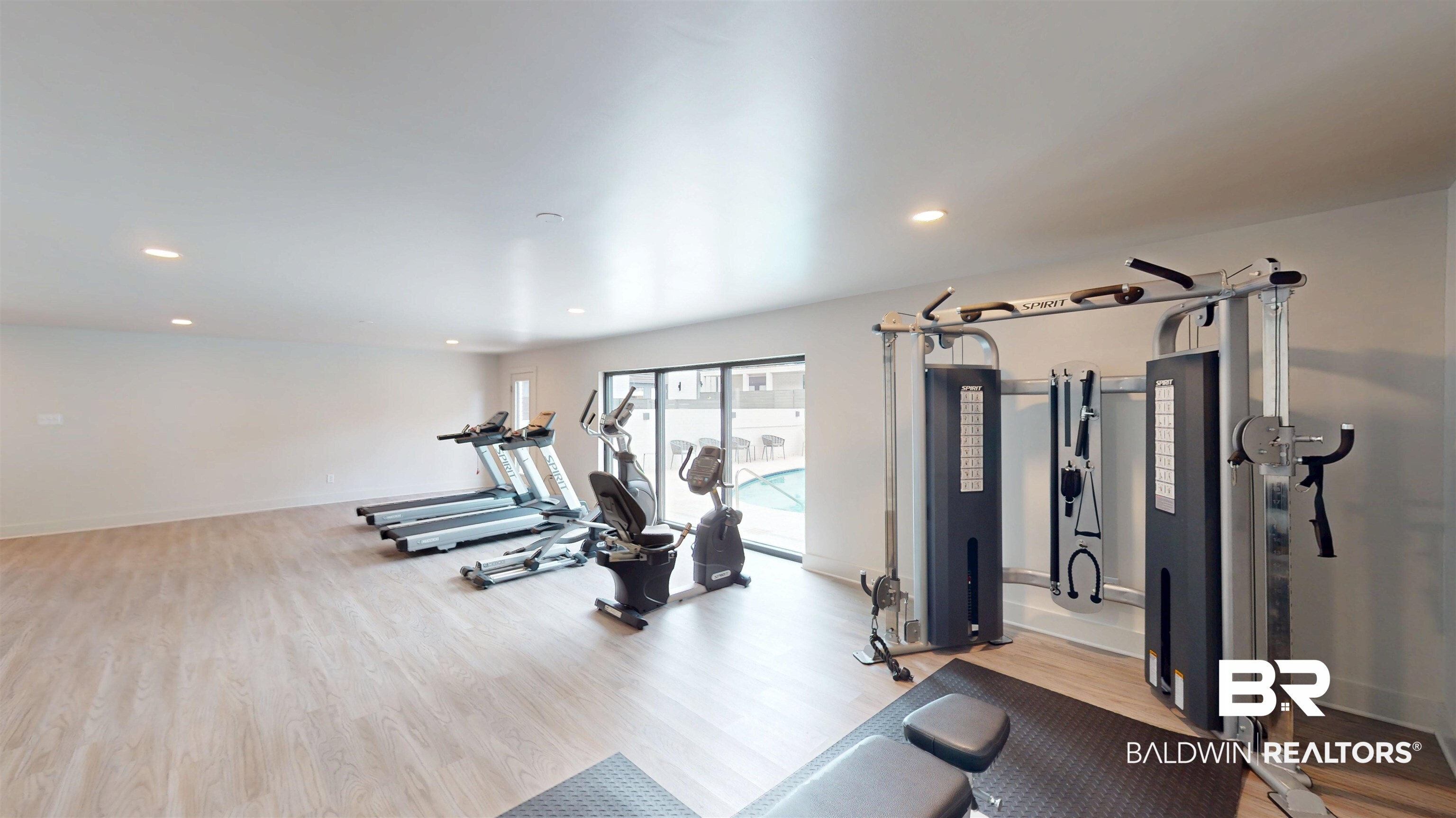 3655 Old Shell Road, Unit 211 Mobile, AL 36608 - Photo 15 of 17 Gym featuring recessed lighting