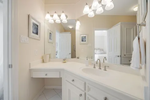 a front view of a house with a wooden floor