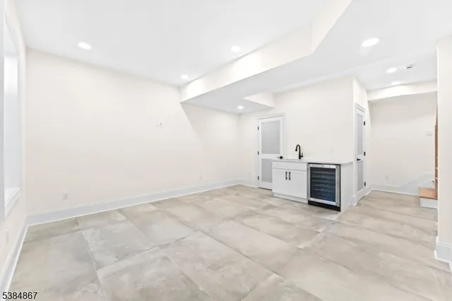 a view of a kitchen with a sink