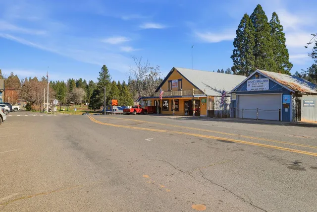 a view of a house with a street
