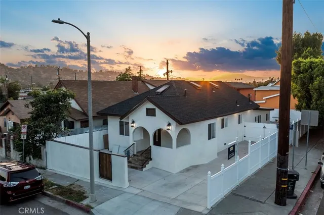 a view of a house with a balcony