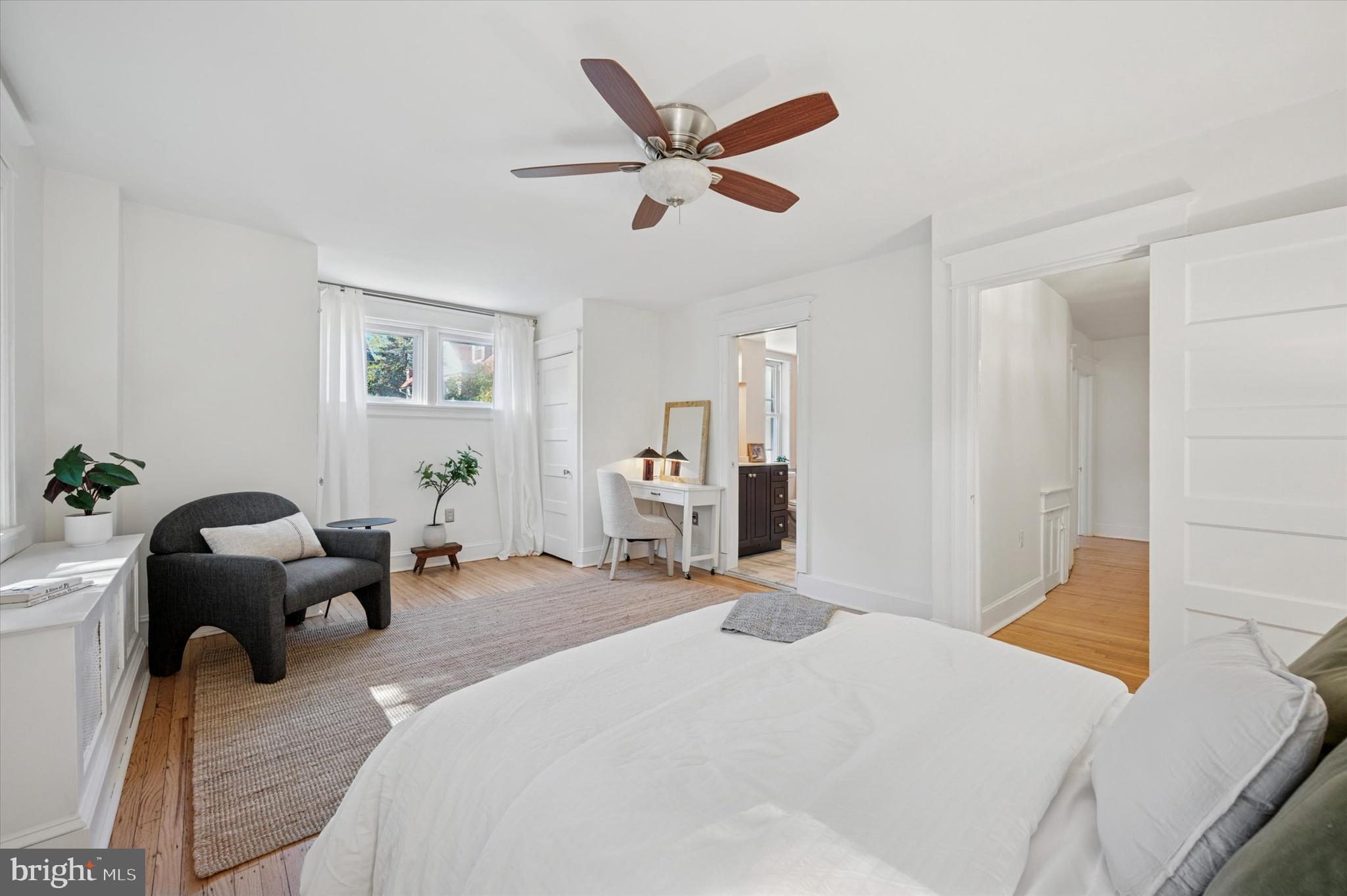 525 Burnham Road Philadelphia, PA 19119 - Photo 15 of 36 a bedroom with a bed couch and window