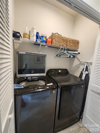 a room with storage and utility