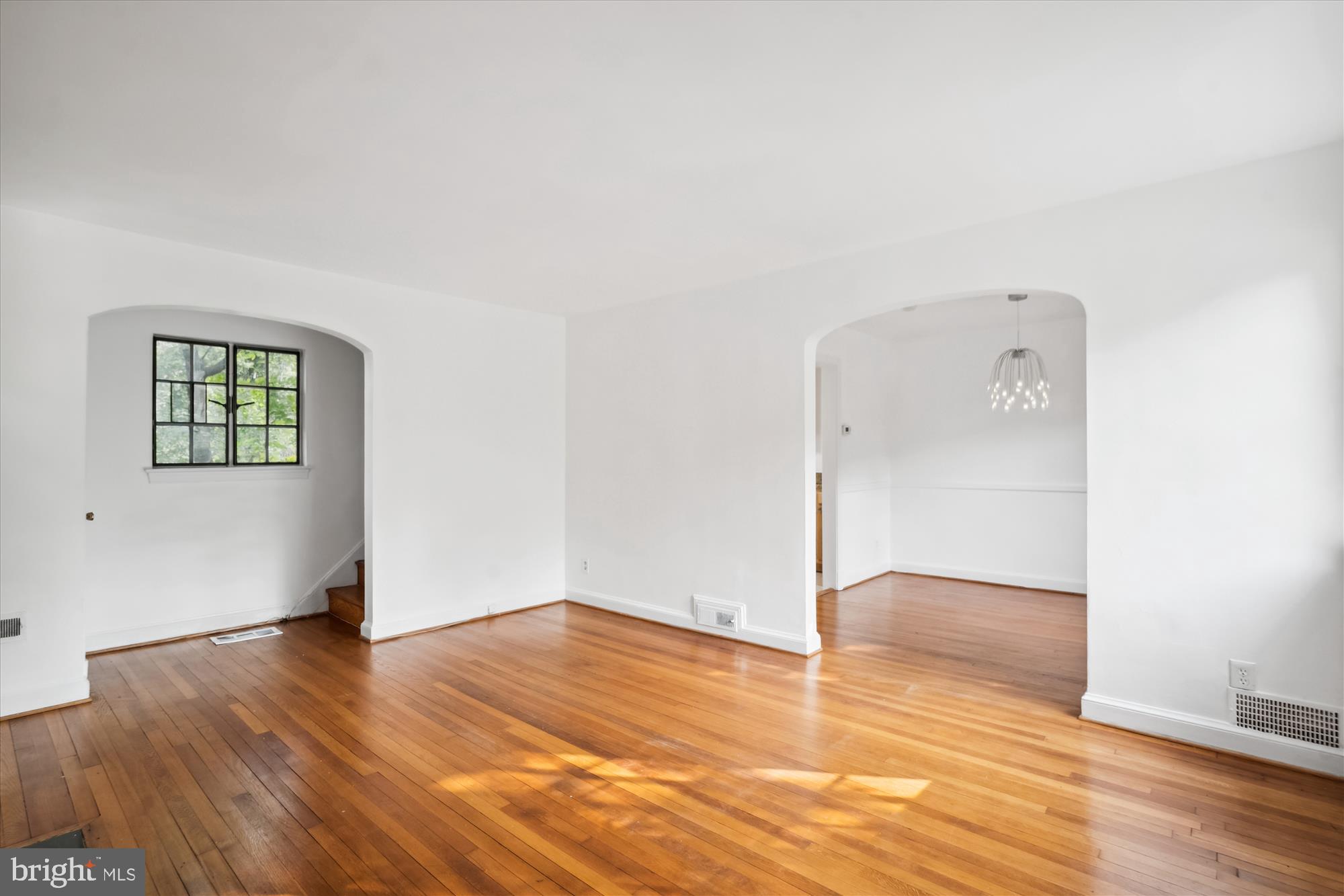 5906 Forest Road Cheverly, MD 20785 - Photo 5 of 30 Living Room with view of dining room