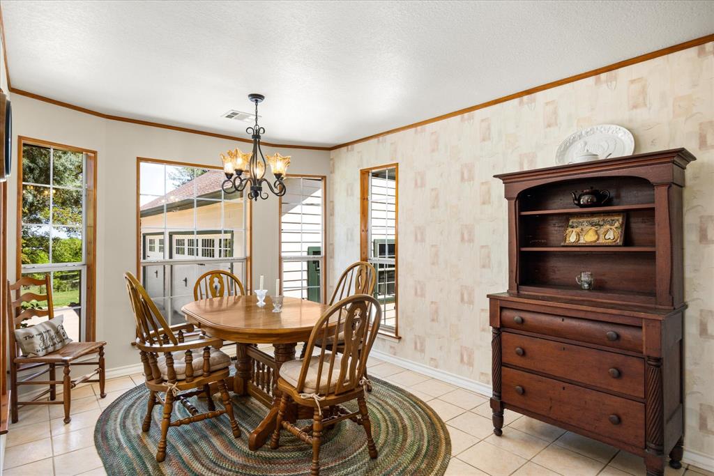 1311 Williamson Road Granbury, TX 76048 - Photo 22 of 40 a view of a dining room with furniture window and outside view