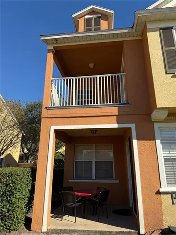 a view of a house with a door