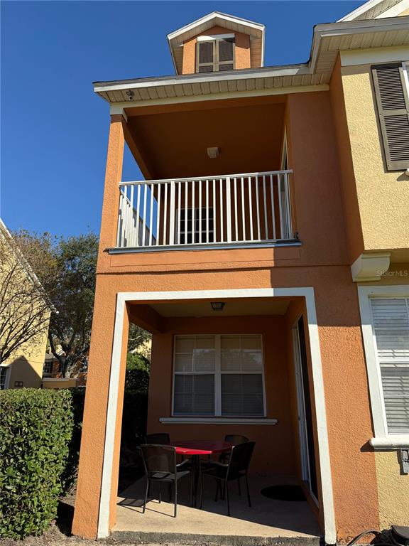 a view of a house with a door