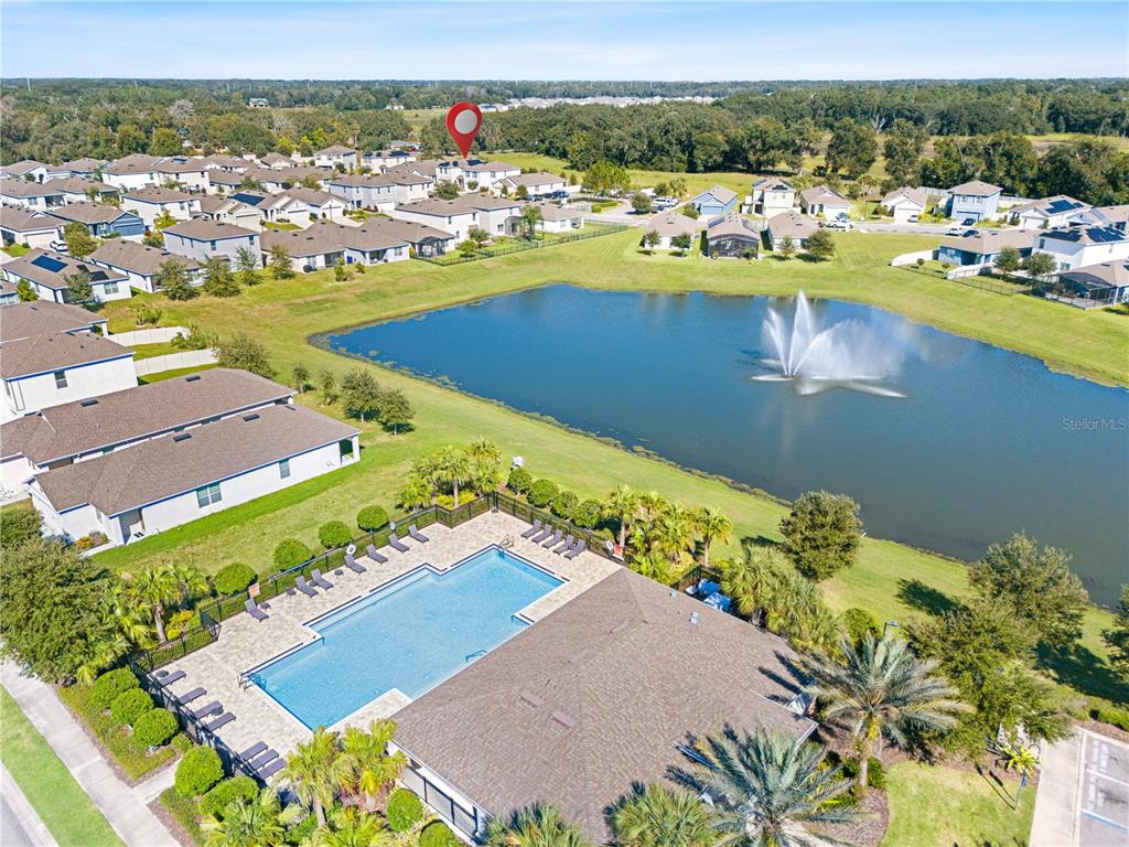 3090 Timber Hawk Circle Ocoee, FL 34761 - Photo 49 of 54 an aerial view of a houses with a lake view