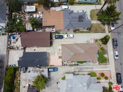 an aerial view of a city