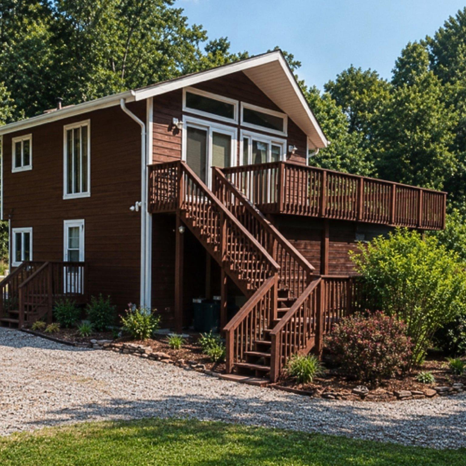 4150 Williams Wharf Road St. Leonard, MD 20685 - Photo 1 of 6 Main Home with decking and screened porch