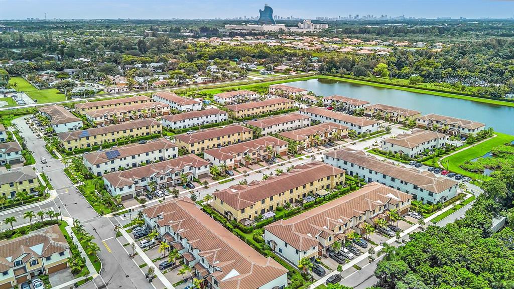 4668 Banker Terrace Davie, FL 33314 - Photo 50 of 52 an aerial view of residential building and lake view