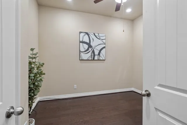 a view of an empty room