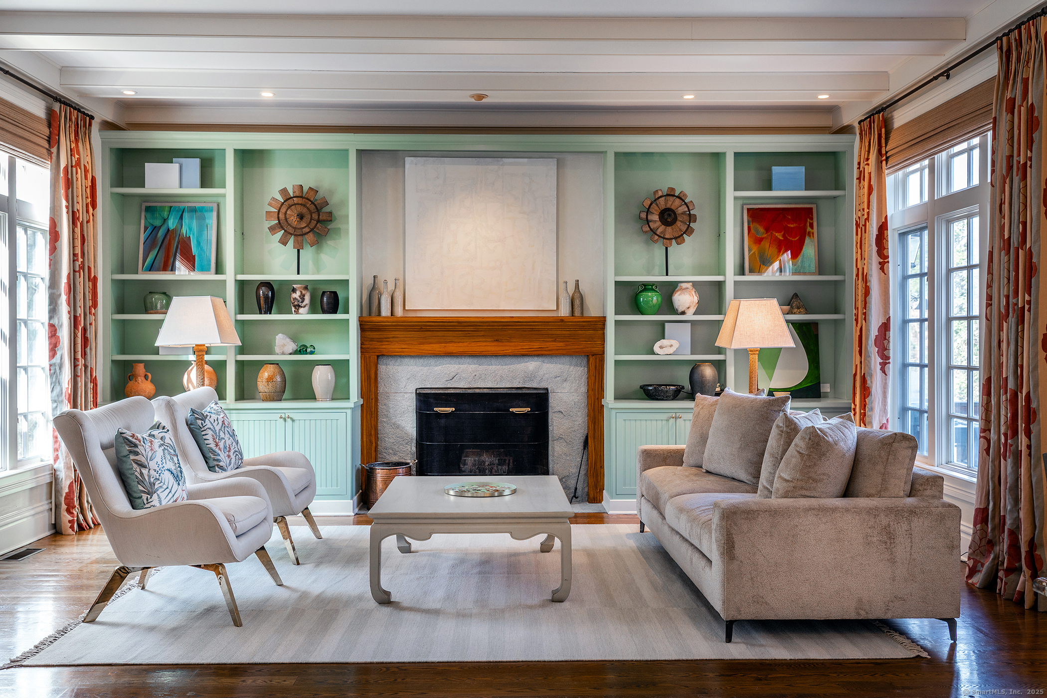 11 Raven Rock Road Roxbury, CT 06783 - Photo 14 of 35 a living room with furniture and a fireplace