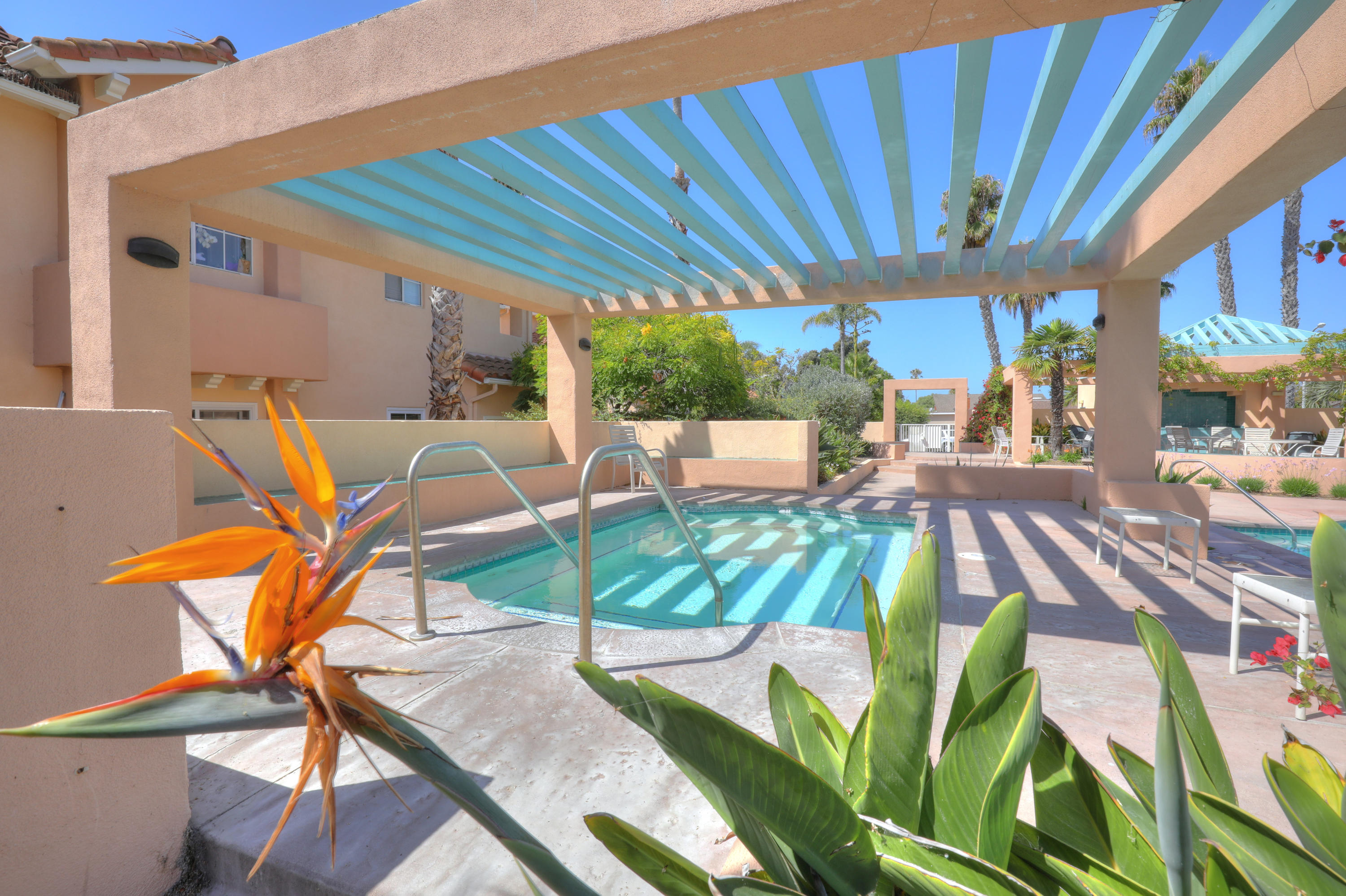 315 Pacific Oaks Road Goleta, CA 93117 - Photo 20 of 20 a view of a patio with swimming pool