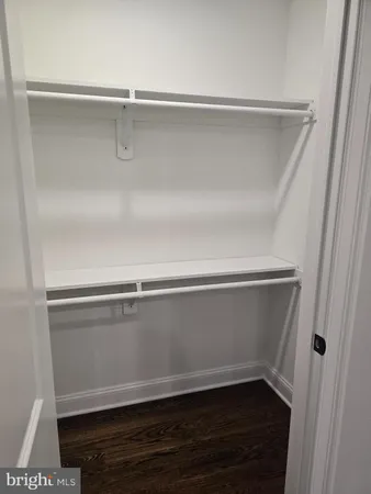 a close view of closet