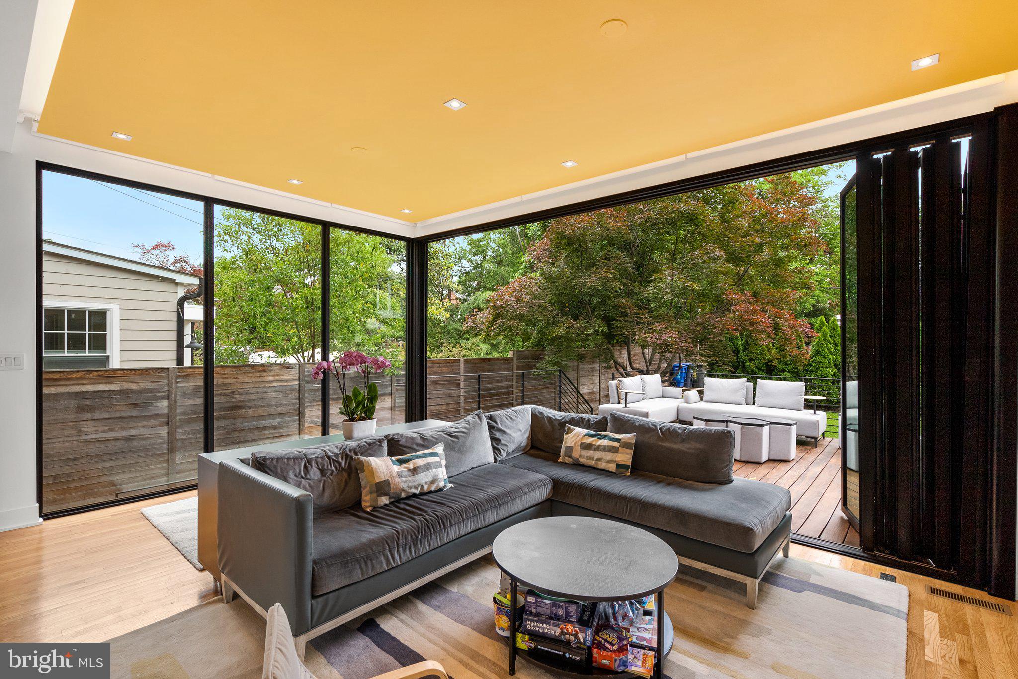 2815 39th Street Northwest Washington, DC 20007 - Photo 17 of 64 a outdoor living space with furniture and garden view
