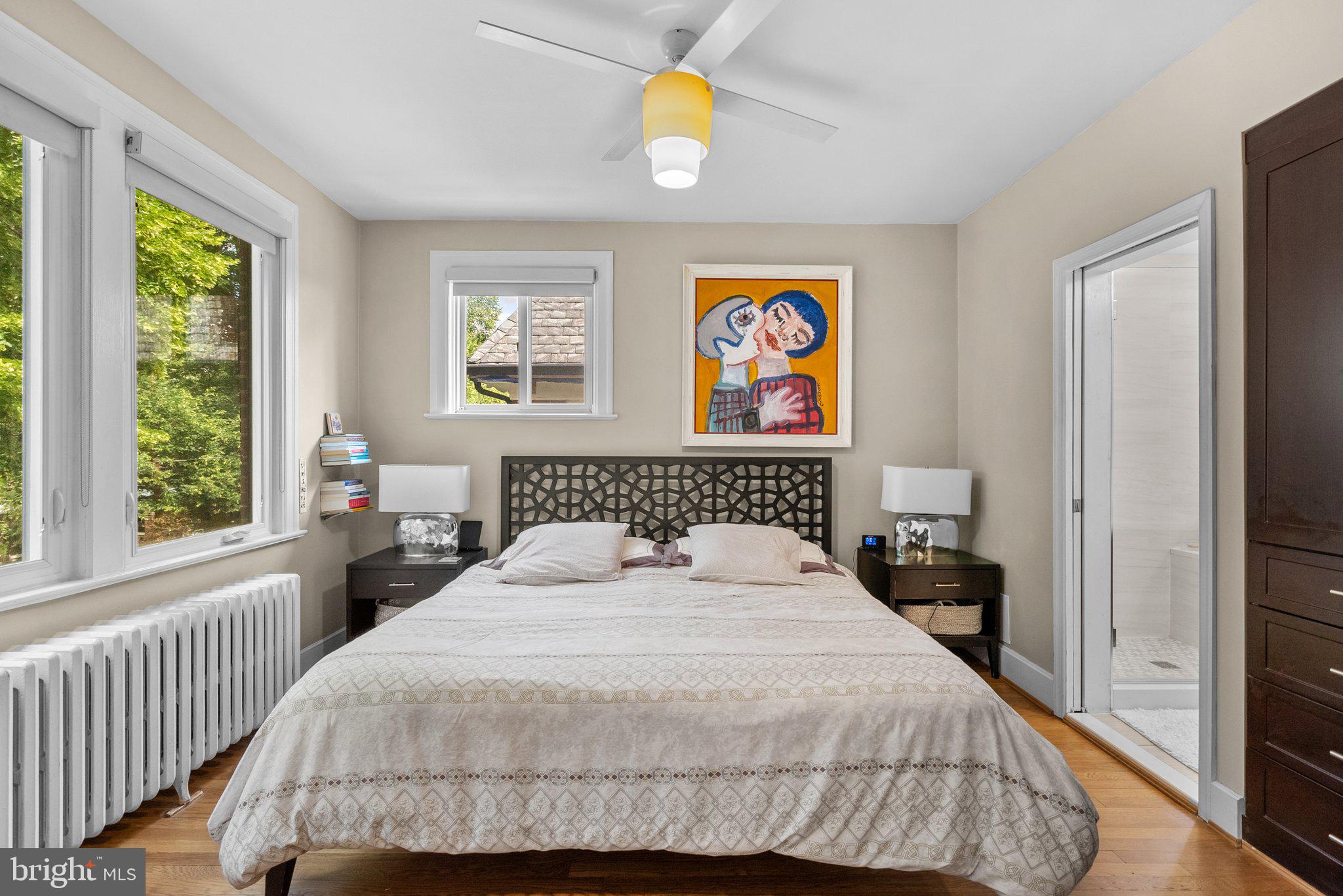 2815 39th Street Northwest Washington, DC 20007 - Photo 25 of 64 a bedroom with a bed and a window