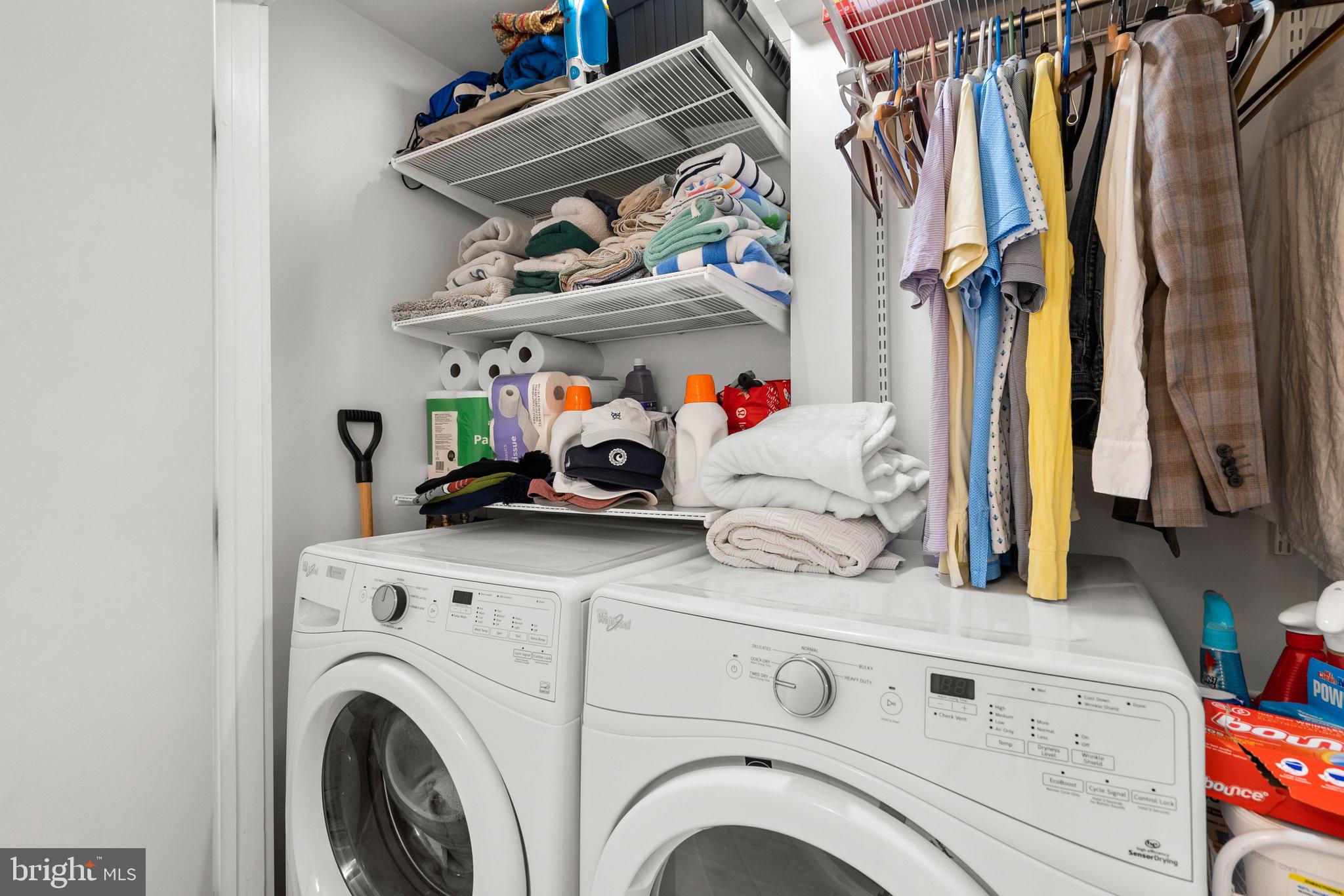 2815 39th Street Northwest Washington, DC 20007 - Photo 53 of 64 a view of walk in closet with clothes and shoes
