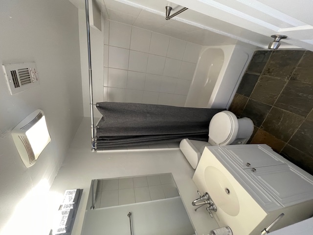 1105 1/2 Tillery Street Austin, TX 78702 - Photo 14 of 19 a bathroom with a sink toilet and shower