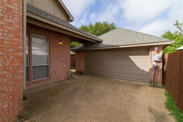 a backyard of a house