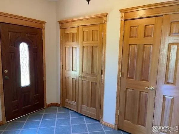 a view of an entryway door