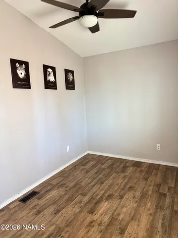 a view of an empty room