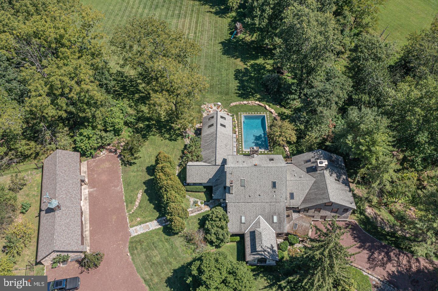 3111 Burnt House Hill Road Doylestown, PA 18902 - Photo 43 of 45 an aerial view of a house with outdoor space