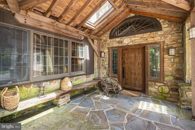 a front view of a house