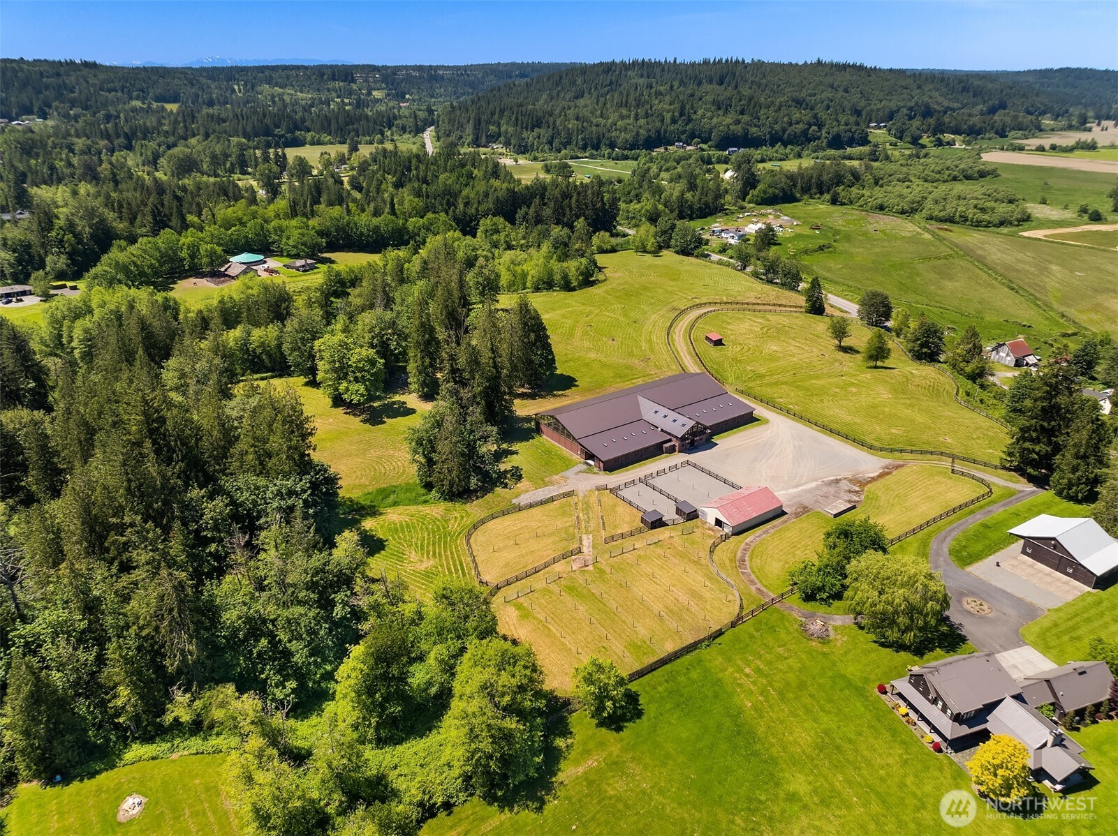 31405 Redmond-Fall City Road Southeast Fall City, WA 98024 - Photo 26 of 32 an aerial view of residential houses with outdoor space