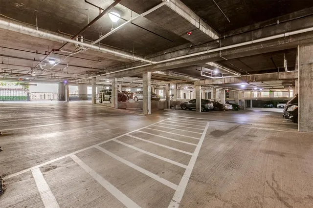 a view of a parking garage