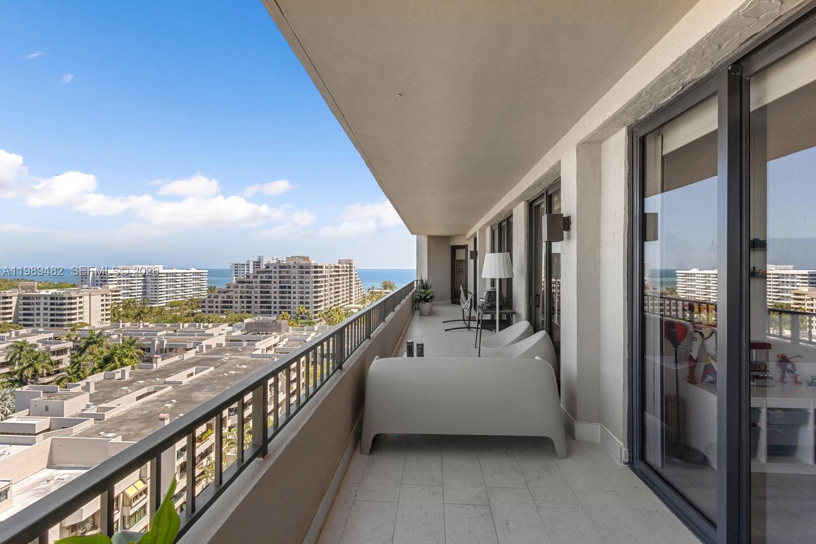 151 Crandon Boulevard, Unit 1222 Key Biscayne, FL 33149 - Photo 24 of 31 a view of a balcony with city view