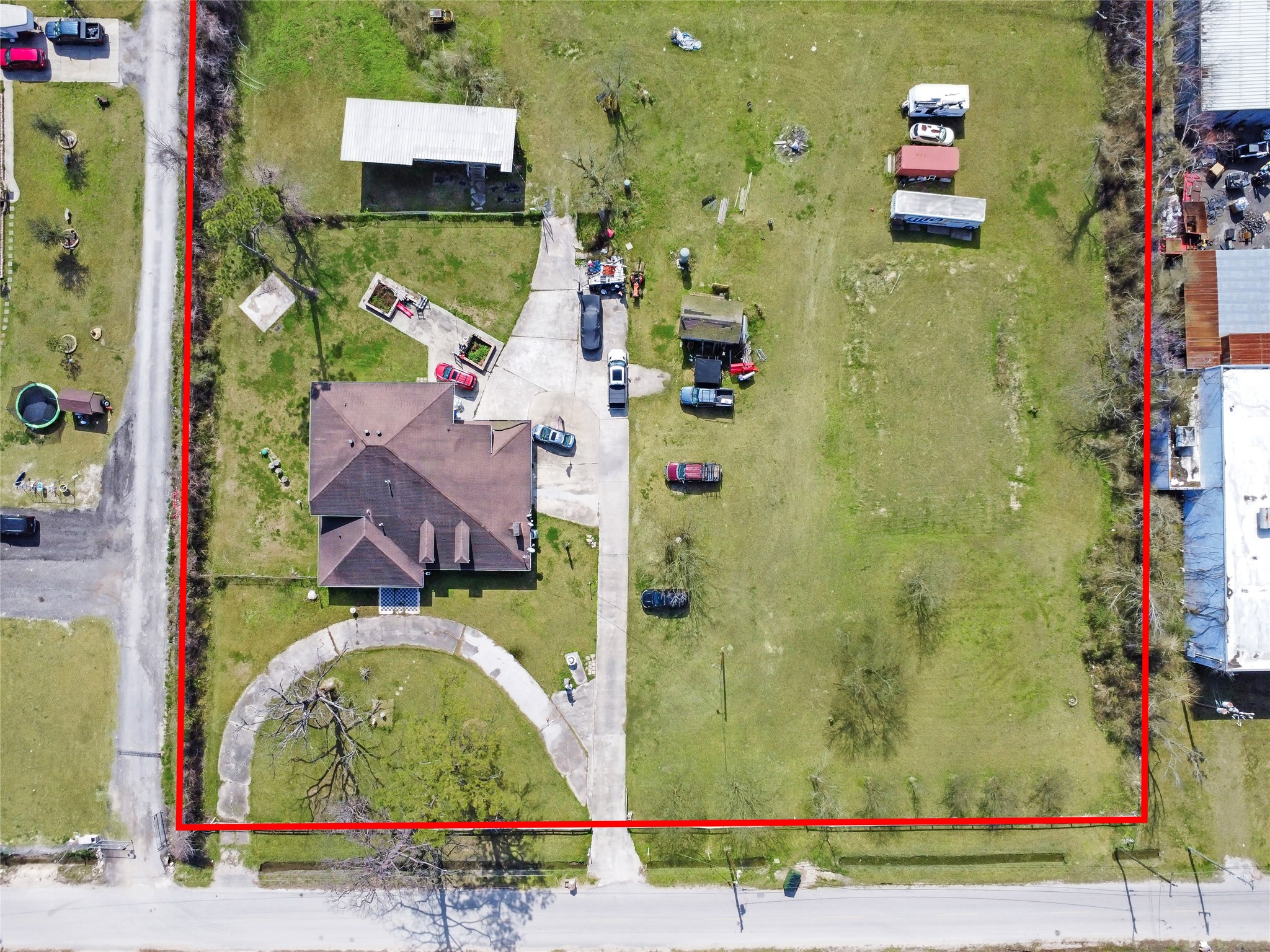 2230 Gault Road Houston, TX 77039 - Photo 7 of 30 an aerial view of residential house with outdoor space and swimming pool