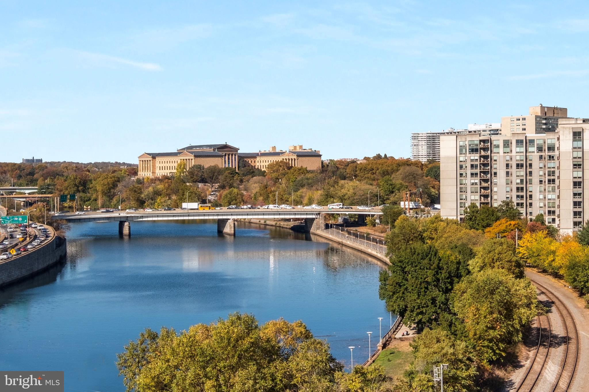 2301-61 John F Kennedy Boulevard, Unit 2113 Philadelphia, PA 19103 - Photo 38 of 43 an aerial view of residential building with outdoor space lake view and houses